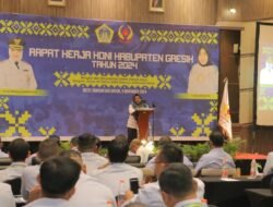 Rapat Kerja, KONI Gresik Pasang Target 5 Besar di Porprov 2025