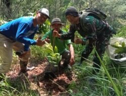 TNI AD Menyatu dengan Alam, Tanam 1.250 Pohon di Tulungagung