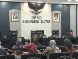 Rapat Paripurna DPRD Kabupaten Blitar, Bahas Dua Agenda