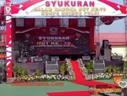 Satuan Brimob Polda Sumsel Menggelar Acara Syukuran Dalam Rangka Memperingati Hari Ulang Tahun (HUT) Brimon Ke-79