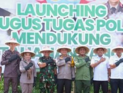 Kapolres Blitar bersama Forkopimda Ikuti Giat Launching Gugus Tugas Polri Dukung Ketahanan Pangan