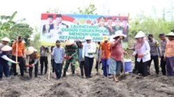 Dukung Ketahanan Pangan, Polres Mojokerto Kota Launching Gugus Tugas Polri Bersama Kelompok Tani