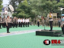 Polres Batu Gelar Apel Pengecekan dan Pergeseran Pasukan Dalam Rangka Pengamanan Suara TPS