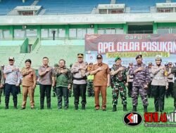 Gelar Pasukan Pergeseran Personil Pengamanan TPS, Kota Malang Masuk Kategori Kurang Rawan