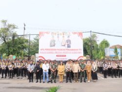 Polres Kediri Kota Gelar Apel Pergeseran Pasukan Pengamanan TPS Pilkada 2024