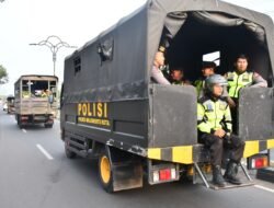 Pasca Pemungutan Suara Pilkada Mojokerto Kota, Danrem 082/CPYJ, Bersama Dandim & Kapolres Gelar Patroli Skala Besar