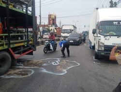 Kecelakaan Maut di Bypass Lengkong, Pengendara Motor Tewas Terlindas Truk
