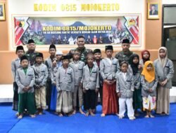 Refleksi Momentum Pengabdian di Hari Jadi ke-75, Kodim 0815/Mojokerto Bersama Anak Yatim Piatu Gelar Tasyakuran