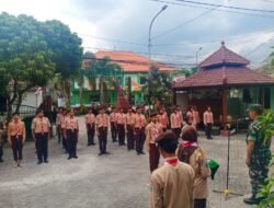 Cetak Generasi Kuat & Berkarakter, Koramil 0815/08 Dawarblandong Gelar Diklat Anggota Baru Saka Wira Kartika