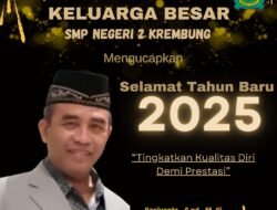 Keluarga Besar SMPN 2 Krembung Mengucapkan “Selamat Tahun Baru 2025”