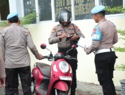 Propam Polres Gresik Gelar Pengecekan Kelengkapan Kendaraan Pribadi
