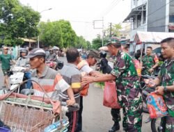 Tebar Kebaikan Jum’at Berkah, Kodim 0815/Mojokerto Salurkan Sedekah Prajurit Sasar Abang Becak & Kaum Dhuafa