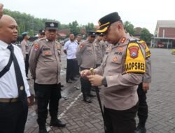 Polres Pasuruan Gelar Pemeriksaan Senjata Api Dinas untuk Tingkatkan Disiplin Anggota