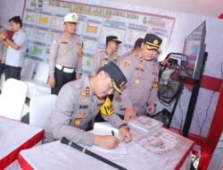 Selama Ops Lilin Semeru 2024, Kapolres Lamongan Lakukan Pengecekan Kesiapan Pos PAM dan Pos Yan