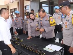 Mitigasi Pelanggaran Anggota, Wakapolres Blitar Sidak Pemegang Senpi Dinas