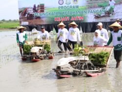 Kejati Jatim Lakukan Tanam Padi Bersama Pemkab Gresik