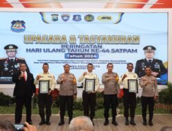 Bagi Satpam Berprestasi, Kapolres Kediri Kota Beri Penghargaan