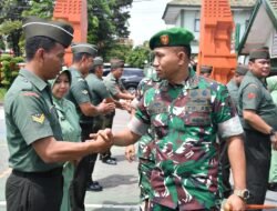 Kembangkan Karier, 2 Perwira 13 Bintara dan Tamtama Pindah Satuan di Makodim Mojokerto