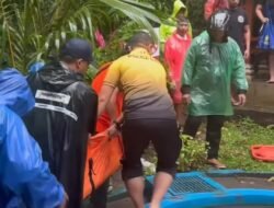Naik Motor Kondisi Hujan dan Tergelincir Ke Sungai, Warga Peguyangan Tewas