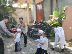 Polsek Pagu Berikan Edukasi Peringatan Isra’ Mi’raj kepada Siswa RA Purwaninda