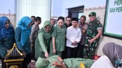 Jelang HUT Ke-79 Persit, TNI dan Forkopimda Mojokerto Bersatu Dalam Aksi Donor Darah