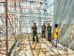 Tinjau Pembangunan Dapur Sehat BGN, Dandim 0815/Mojokerto Pastikan Sesuai Rencana