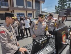 Jaga Harkamtibmas, Kapolres Blitar Laksanakan Cek Sarpras Sat Samapta