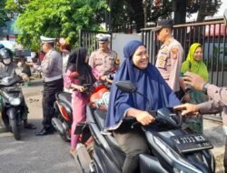 Polsek Taman Himbau Pengendara Tertib Lalin dalam Operasi Keselamatan Semeru 2025