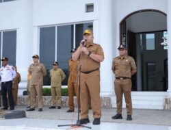 Sekretaris Daerah Pimpin Apel Gabungan di lingkungan Pemerintah Kabupaten Asahan