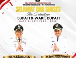 Dinas Perpustakaan Blitar Ucapkan Selamat Atas Pelantikan Bupati dan Wakil Bupati Blitar periode 2025-2030