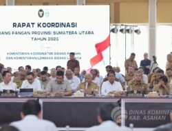 Bupati Asahan Dan Wakil Bupati Asahan Ikuti Rakor Bidang Pangan Provinsi Sumatera Utara Bersama Menteri Kordinator Bidang Pangan Indonesia.