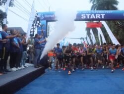 Ribuan Pelari Meriahkan Tetralogi East Java Running Festival di Kota Kediri