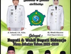 Pimpinan Dan Anggota DPRD Kabupaten Sidoarjo Mengucapkan, Selamat & Sukses Atas Dilantiknya, Sebagai Bupati dan Wakil Bupati Sidoarjo Masa Jabatan 2025-2030