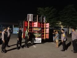 Polres Mojokerto, Amankan 4 Kendaraan Sound Horeg