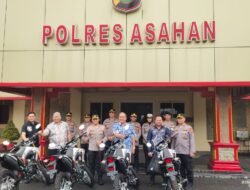 Serah Terima Hibah 4 Kendaraan Bermotor dari Pemerintah Kabupaten Asahan Kepada Polres
