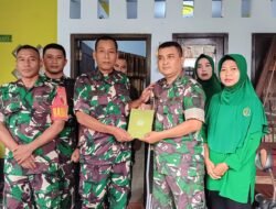 Santunan Sedekah Prajurit: Wujud Kepedulian Kodim 0815/Mojokerto Dukung Pemulihan Kesehatan Anggota