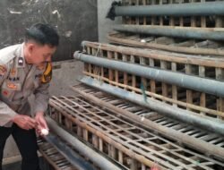 Jajaran Polsek Krian Tinjau Peternakan Ayam Petelur Desa Jatikalang