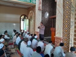 Bulan Ramadhan Polisi Gelar Safari Shalat Jum’at, Ajak Warga Jaga Kamtibmas, Jauhi Penyalahgunaan Miras Dan Narkoba