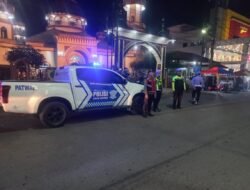 Menjaga SITKAMTIMBAS Pada Bulan Suci Ramadhan 1446H/2025 Polres Asahan Melaksanakan Patroli Blue light