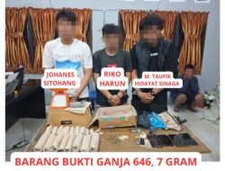 Satresnarkoba dan Polsek Kisaran Kota Polres Asahan Tangkap 5 Tersangka, Amankan Paketan Ganja Siap Edar