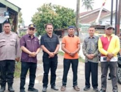 Camat, Aparat Pemerintahan dan Warga Kecamatan Meranti Gelar Gotong Royong Massal di Desa Sei Beluru