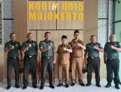 Koramil 0815/14 Dlanggu Bareng Bulog Bersinergi Serap Gabah Petani Desa Ngembeh