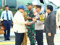 Kapolres Gresik Sambut Kunjungan Kerja Presiden RI Prabowo Subianto ke Smelter PT. Freeport Indonesia