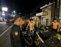 Bubarkan Balap Liar, Tim Kalam Munyeng Polres Gresik Amankan 33 Ranmor dan 54 Pemuda