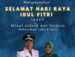 Keluarga Besar Pemerintah Desa Kebonagung Kecamatan Porong Kabupaten Sidoarjo, Mengucapkan ” Selamat Idul Fitri 1446H”