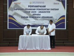 Pemerintah Kabupaten Asahan Serahkan Laporan Keuangan Pemerintah Daerah Unaudited T.A 2024.
