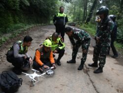 Persiapan Pembersihan Material Longsor, Dandim 0815 Bersama Kapolres Mojokerto Dampingi BPBD Provinsi Jatim Lakukan Assesment