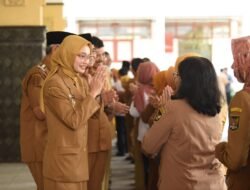 Hari Pertama Masuk Kerja, Mbak Vinanda dan Gus Qowim Halal Bihalal Bersama Jajaran Pemerintah Kota Kediri