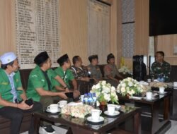 Kodim 0815/Mojokerto Terima Audiensi Pengurus GP Ansor & Banser Kabupaten Mojokerto