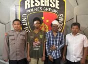 Apes Hendak Mencuri Motor Digagalkan Warga, Dua Pemuda Surabaya Babak Belur dan Diamankan Polsek Kebomas